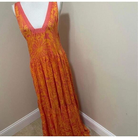 Free People Tiers For You Maxi Dress Size M - Picture 5 of 9